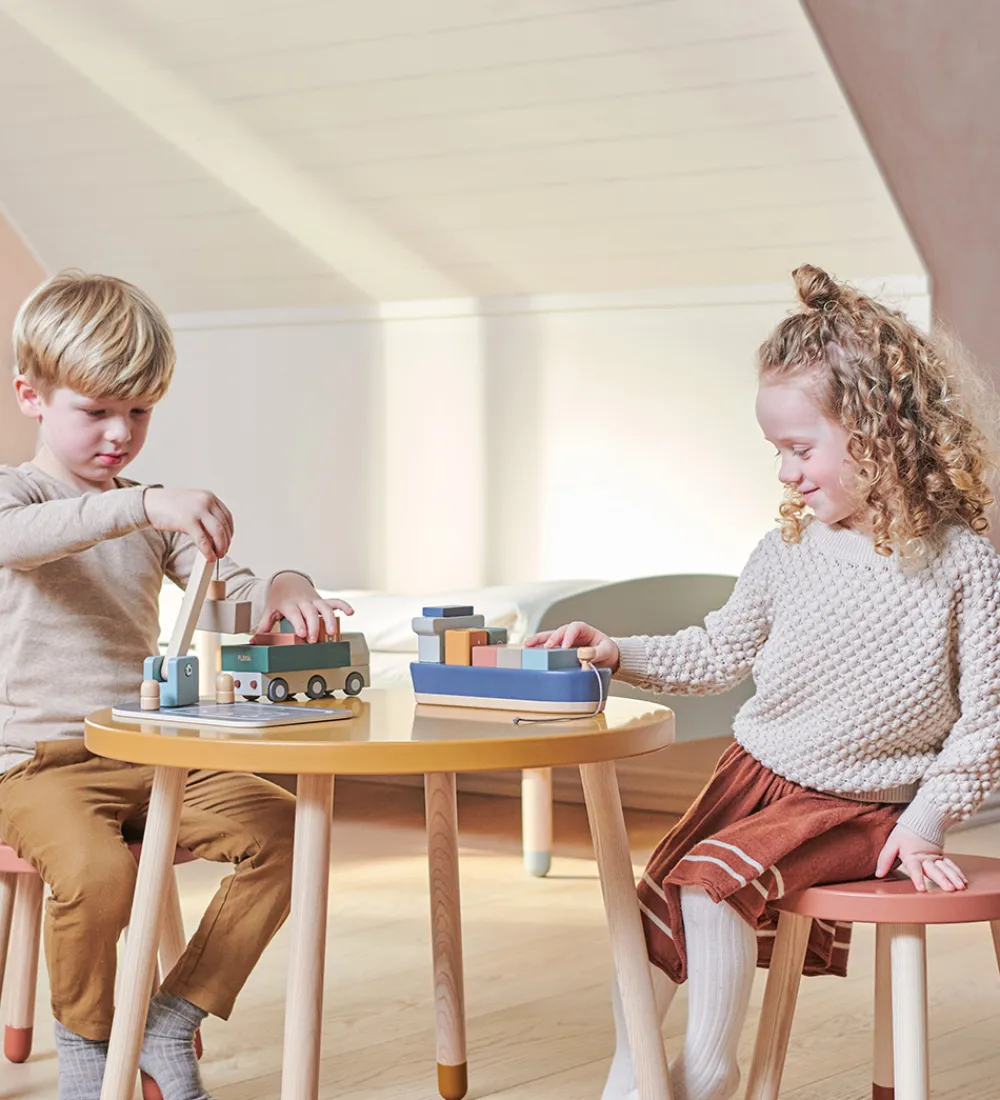 Flexa Biler, Tog Og Køretøjer|Trælegetøj>Containerskib - Træ - Play - 6 Dele - Multi