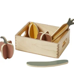 Flexa Rolleleg|Legemad>Play Legemad - Grøntsager - Træ