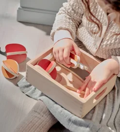 Flexa Rolleleg|Legemad>Play Legemad - Grøntsager - Træ