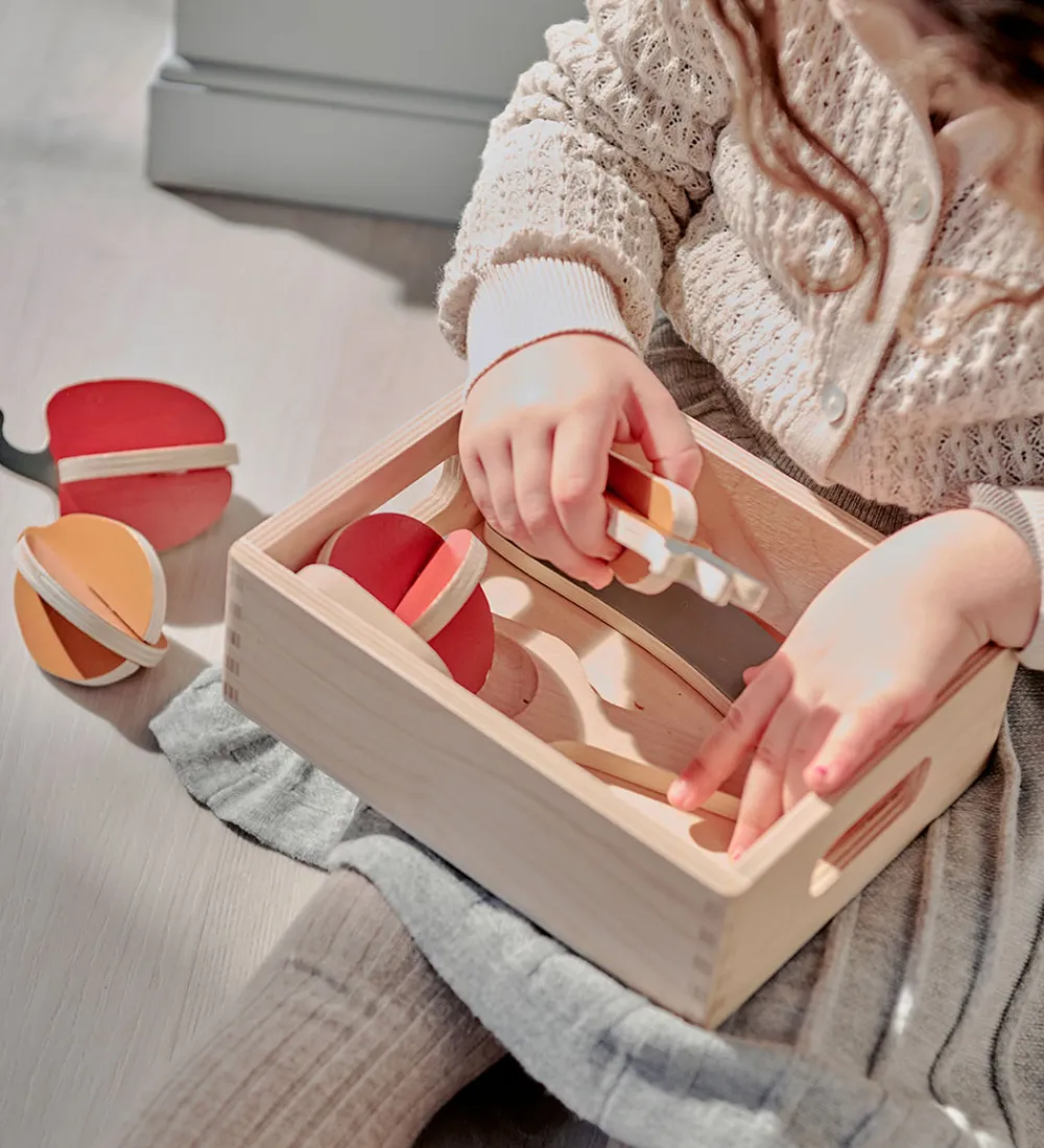 Flexa Rolleleg|Legemad>Play Legemad - Grøntsager - Træ