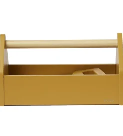 Flexa Udeleg Og Udendørs Legetøj|Rolleleg>Værktøjskasse - Træ - Play - 4 Dele - Mustard/Birch Plywoo