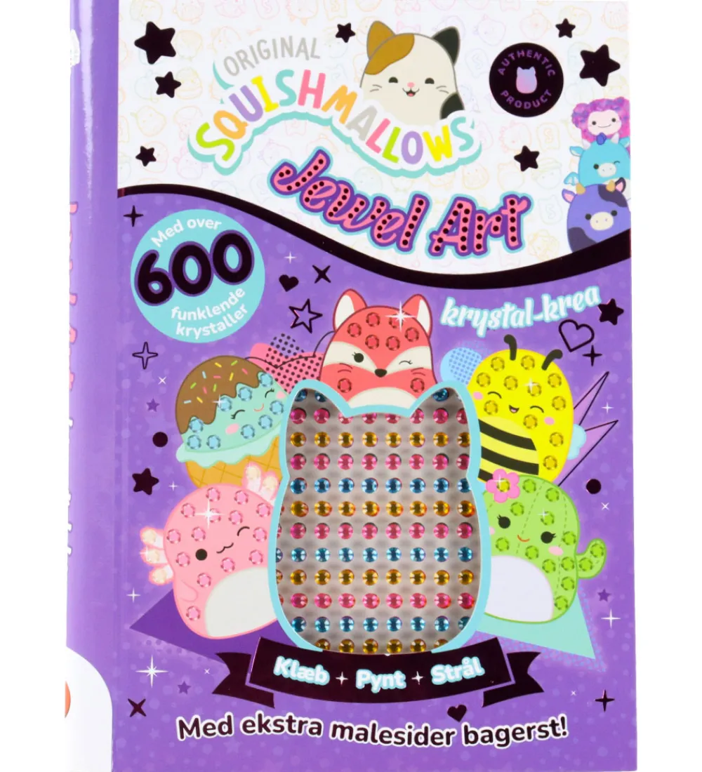 Forlaget Bolden Kreativ Leg|Bøger>Aktivitetsbog - Squishmallows Jewel Art - DA