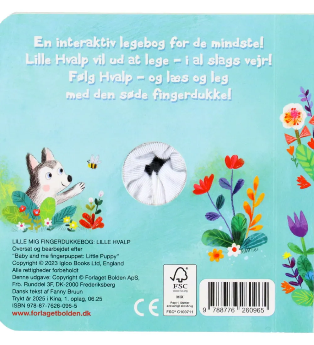 Forlaget Bolden Bøger>Billedbog - Fingerdukkebog: Lille Hvalp