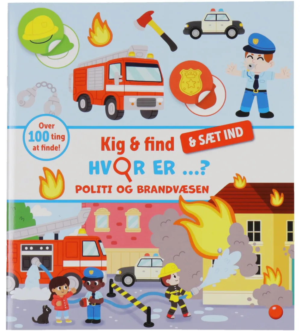 Forlaget Bolden Bøger>Bog - Kig og find og sæt ind: Hvor er POLITI OG