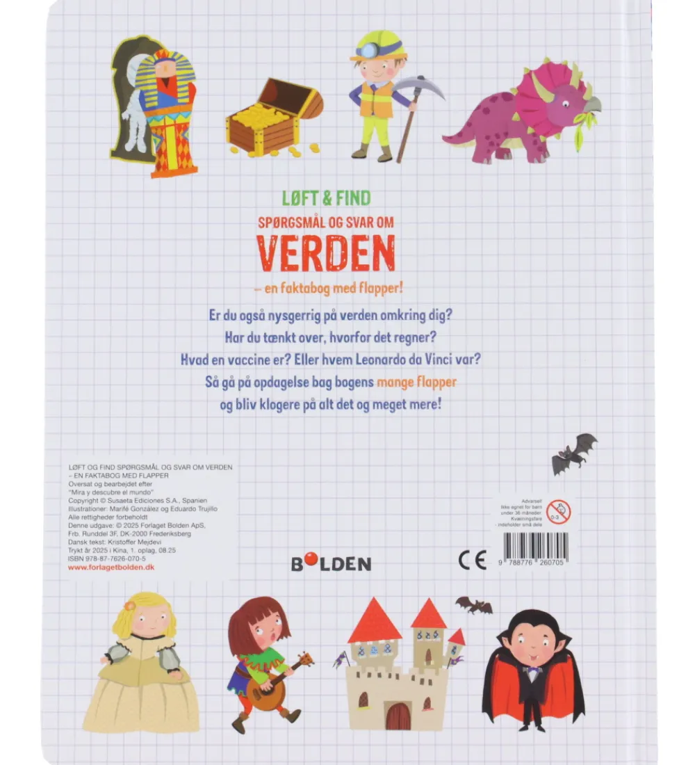 Forlaget Bolden Bøger>Bog - Løft og Find - Spørgsmål Og Svar Om Verden
