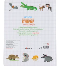 Forlaget Bolden Bøger>Bog - Løft og Find - Spørgsmål Og Svar Om Dyrene