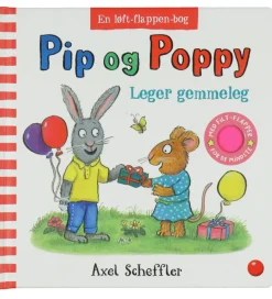 Forlaget Bolden Bøger>Bog m. Flapper - Pip og Poppy: Leger Gemmeleg