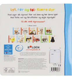 Forlaget Bolden Bøger>Bog m. Lyd - Lyt, Rør og Føl - Kære dyr