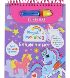 Forlaget Bolden Kreativ Leg|Malebog>Magisk Malebog - Enhjørninger