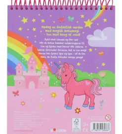 Forlaget Bolden Kreativ Leg|Malebog>Magisk Malebog - Enhjørninger