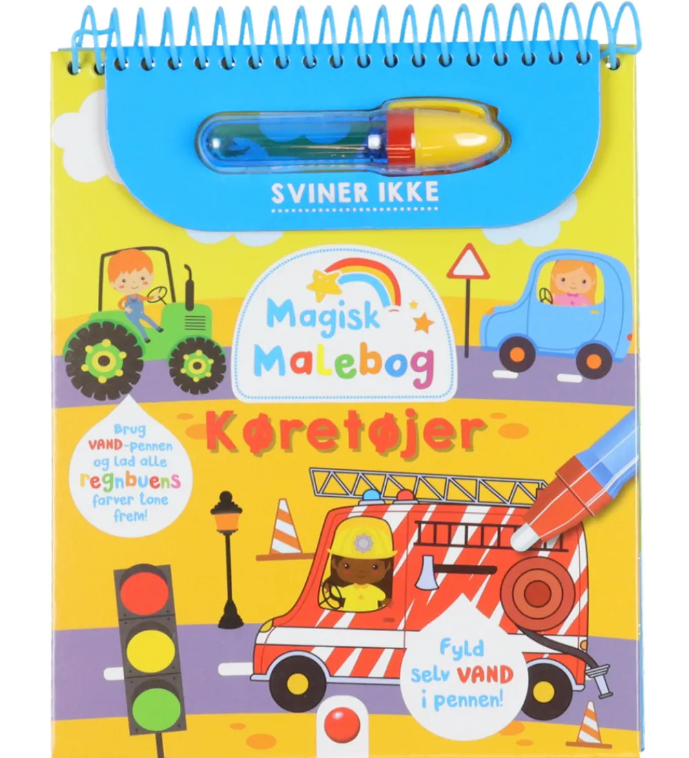 Forlaget Bolden Malebog>Magisk Malebog - Køretøjer