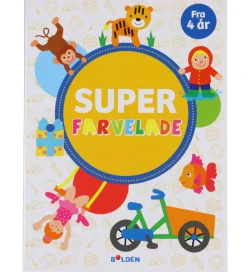 Forlaget Bolden Malebog>Malebog - Super Farvelade - Dansk