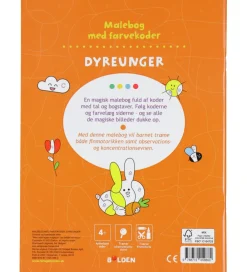Forlaget Bolden Bøger|Malebog>Malebog m. Farvekoder - Dyreunger