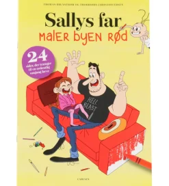 Forlaget Carlsen Malebog|Kreativ Leg>Malebog - Sallys Far Maler Byen Rød