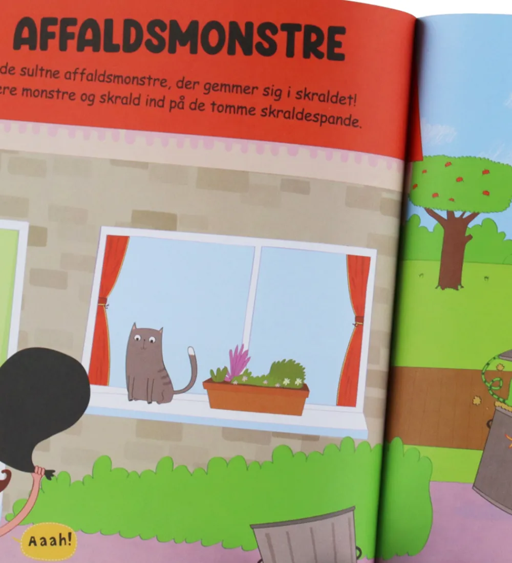 Forlaget Tukan Kreativ Leg|Bøger>Aktivitetsbog - Monstre - DA