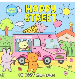 Forlaget Tukan Kreativ Leg|Malebog>Malebog - Cozy Time - Sunny Vibes: Happy Street