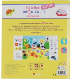 Forlaget Bolden Bøger>Forlagte Bolden Bog - Kig og find og sæt ind: Hvor er KÆLEDYRENE