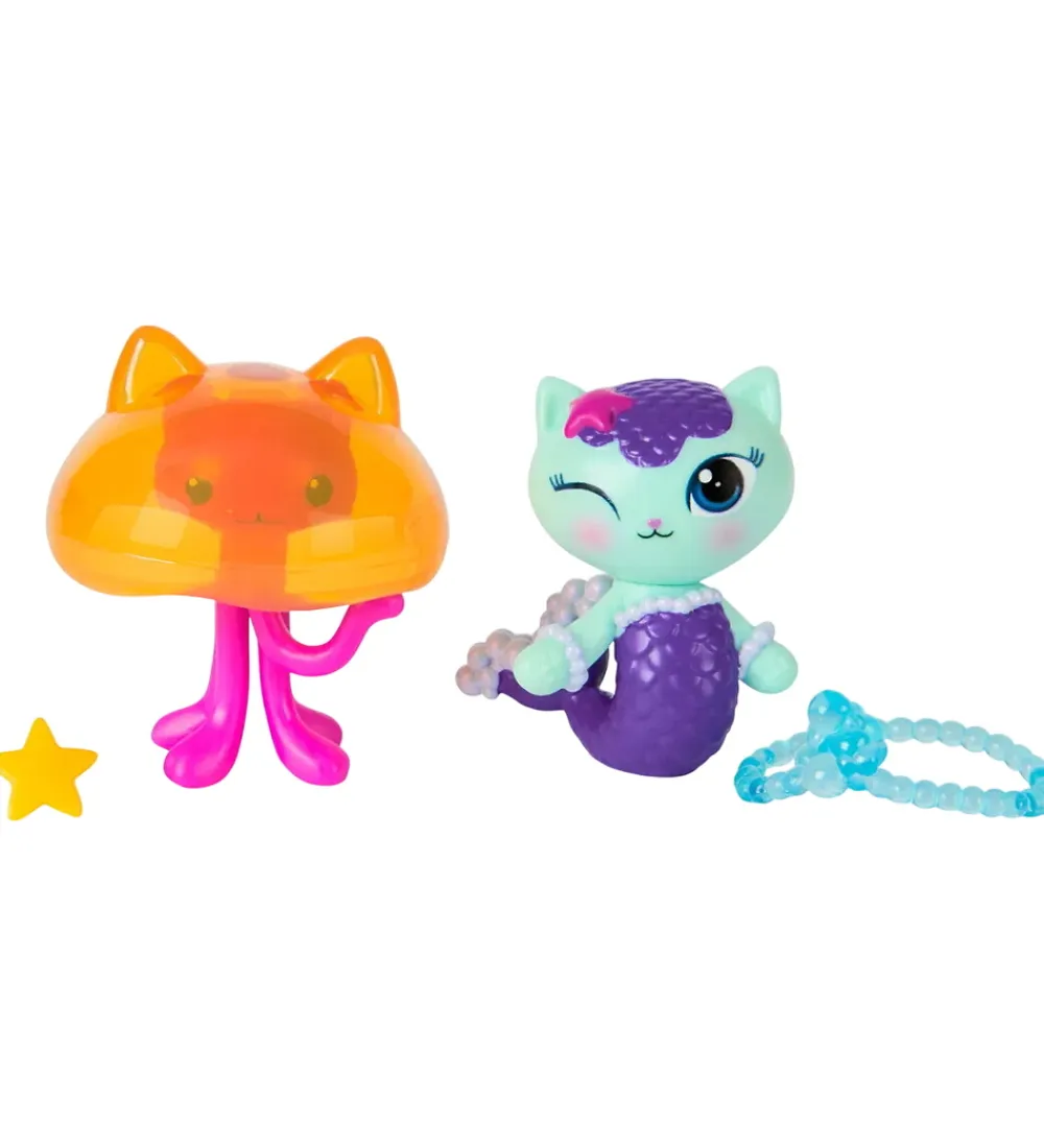 Gabby's Dollhouse Figurer>Figurer - MerCat & Kitty Jellyfish