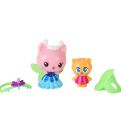 Gabby's Dollhouse Figurer>Figurer - Queen Kitty Fairy & Kitty Gnome