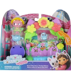 Gabby's Dollhouse Figurer>Legesæt - 7 Dele - Balcony Set - Queen Kitty F