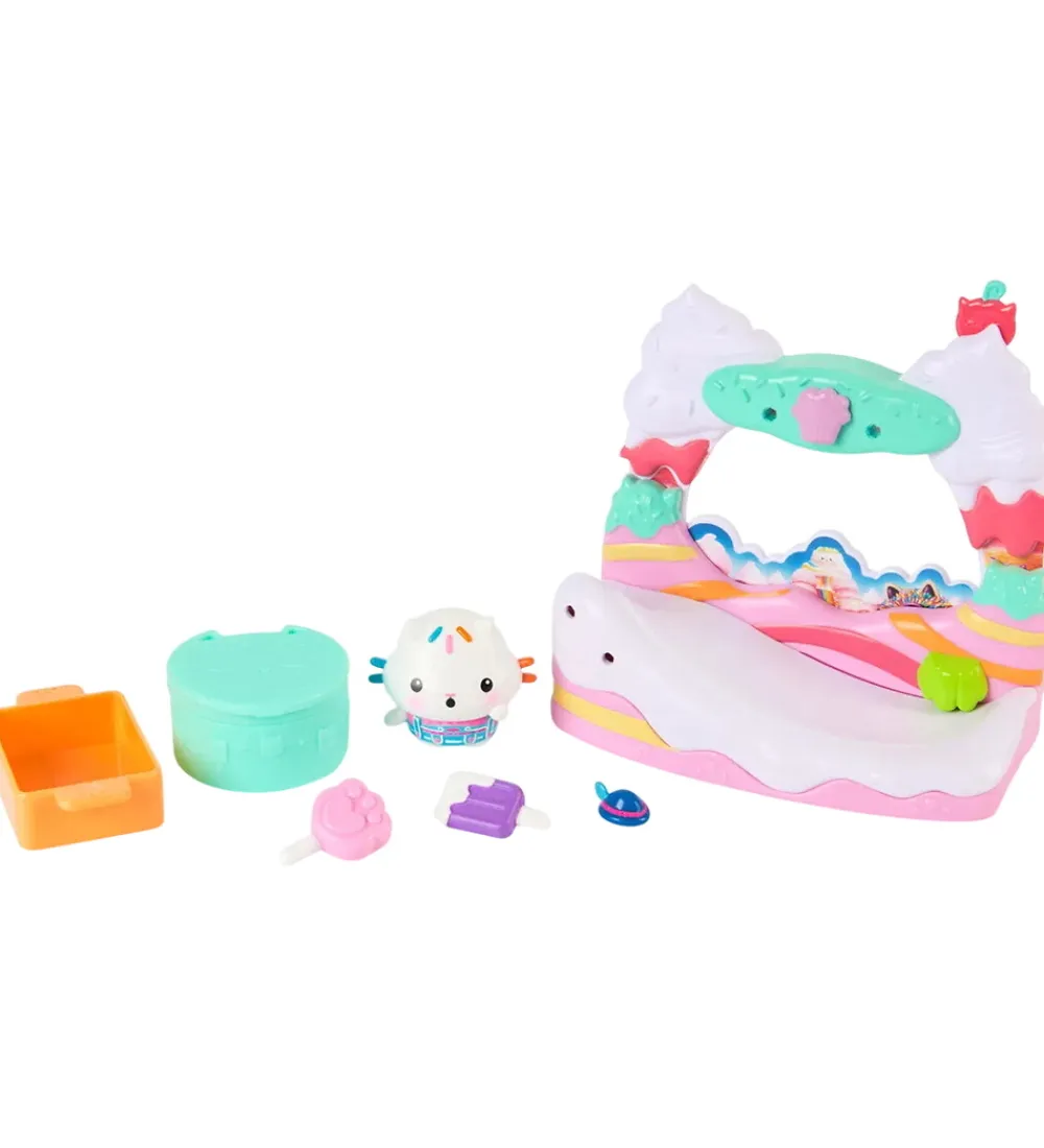 Gabby's Dollhouse Figurer>Legetøj - Cakey Cat's Sweet Treat Balcony