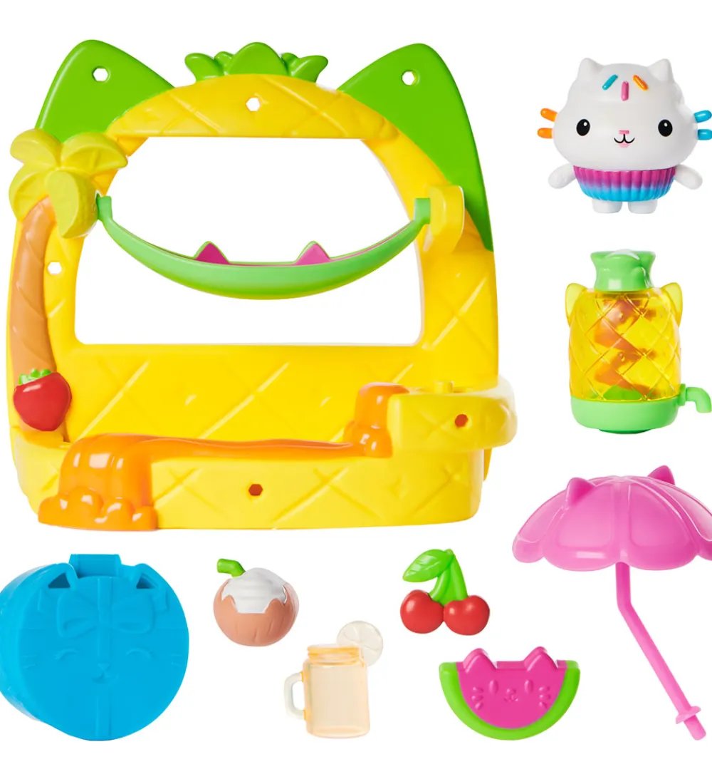 Gabby's Dollhouse Dukker Og Tilbehør>Sæt - 8 Dele - Balcony Set - Cakey