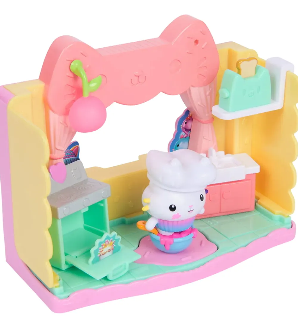 Gabby's Dollhouse Figurer>Sæt - 10 Dele - Cakey's Sprinkle Kitchen
