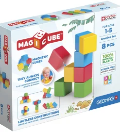 Geomag Byg Og Klodser|Magnetlegetøj>Magnetsæt - Magicube Creative Set - 8 Dele