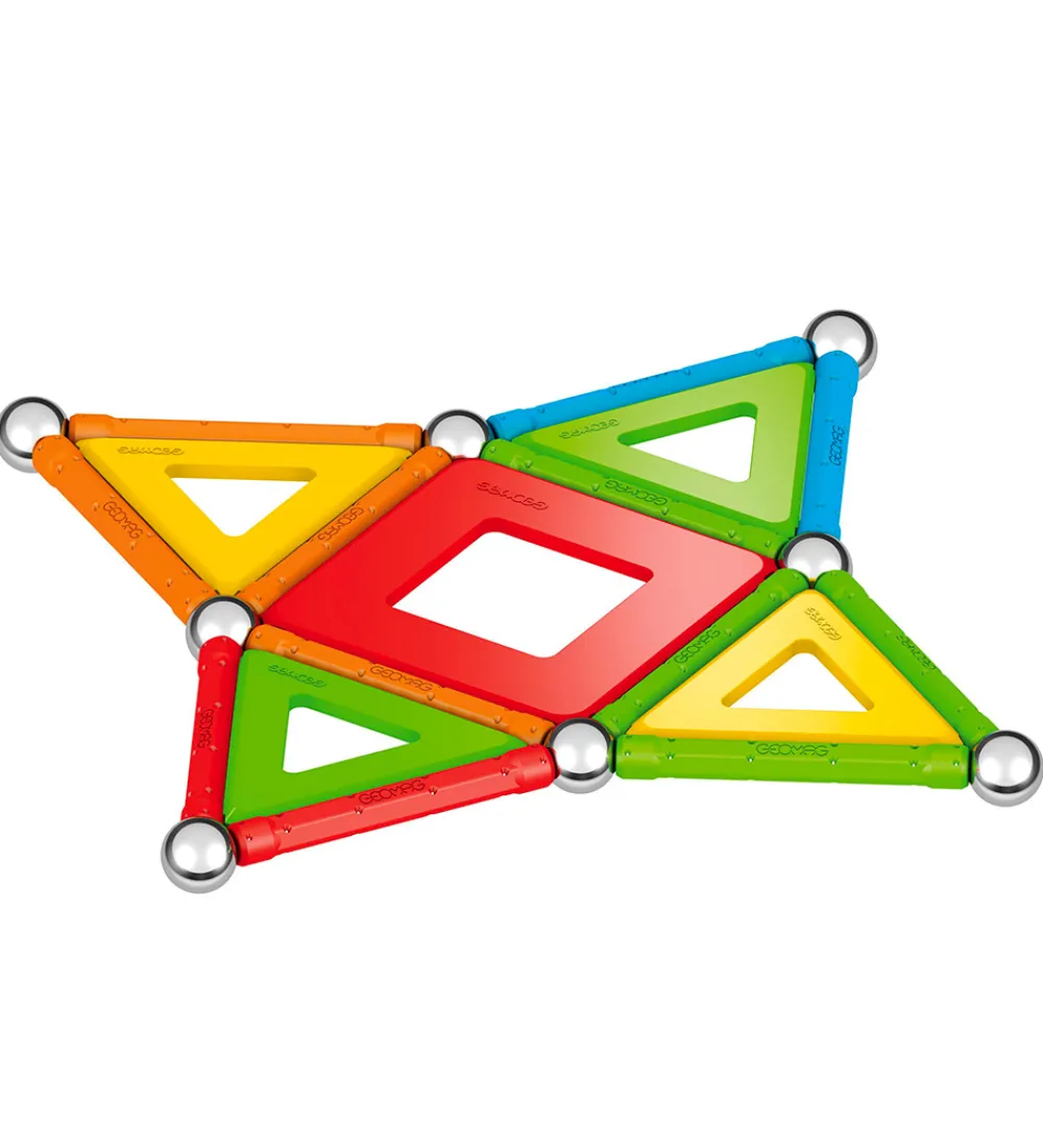 Geomag Magnetlegetøj>Magnetsæt - Supercolor Panels Recycled - 35 Dele