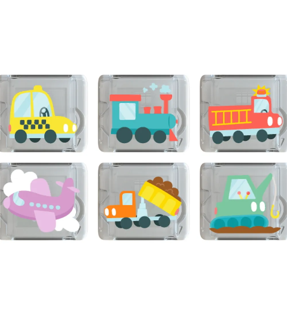 Glo Pals Badelegetøj|Babylegetøj>Sansekuber m. Lys - 6 Stk. - Awesome Autos