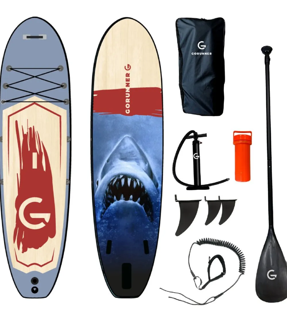 GoRunner Vandleg|Strandlegetøj>Supboard - 320x84 cm - Shark - Blå