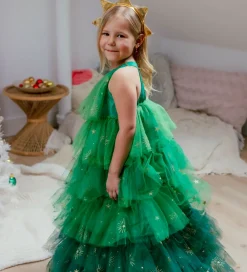 Great Pretenders Udklædningstøj|Rolleleg>Udklædning - Juletræskjole - Grøn/Guld