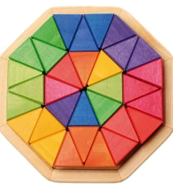 Grimms Trælegetøj>Trælegetøj - Octagon - 33 Dele - Multifarvet