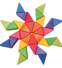 Grimms Trælegetøj>Trælegetøj - Octagon - 33 Dele - Multifarvet