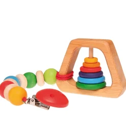 Grimms Gribelegetøj>Trælegetøj - Rangle - Pyramide - Multifarvet