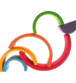 Grimms Stablelegetøj>Trælegetøj - Regnbue - 6 Dele - Multifarvet