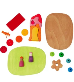 Grimms Trælegetøj>Trælegetøj - Small World Play Down By The Meadow