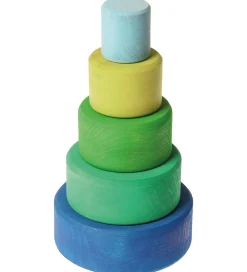 Grimms Stablelegetøj>Trælegetøj - Stableskåle - 5 Dele - Ocean