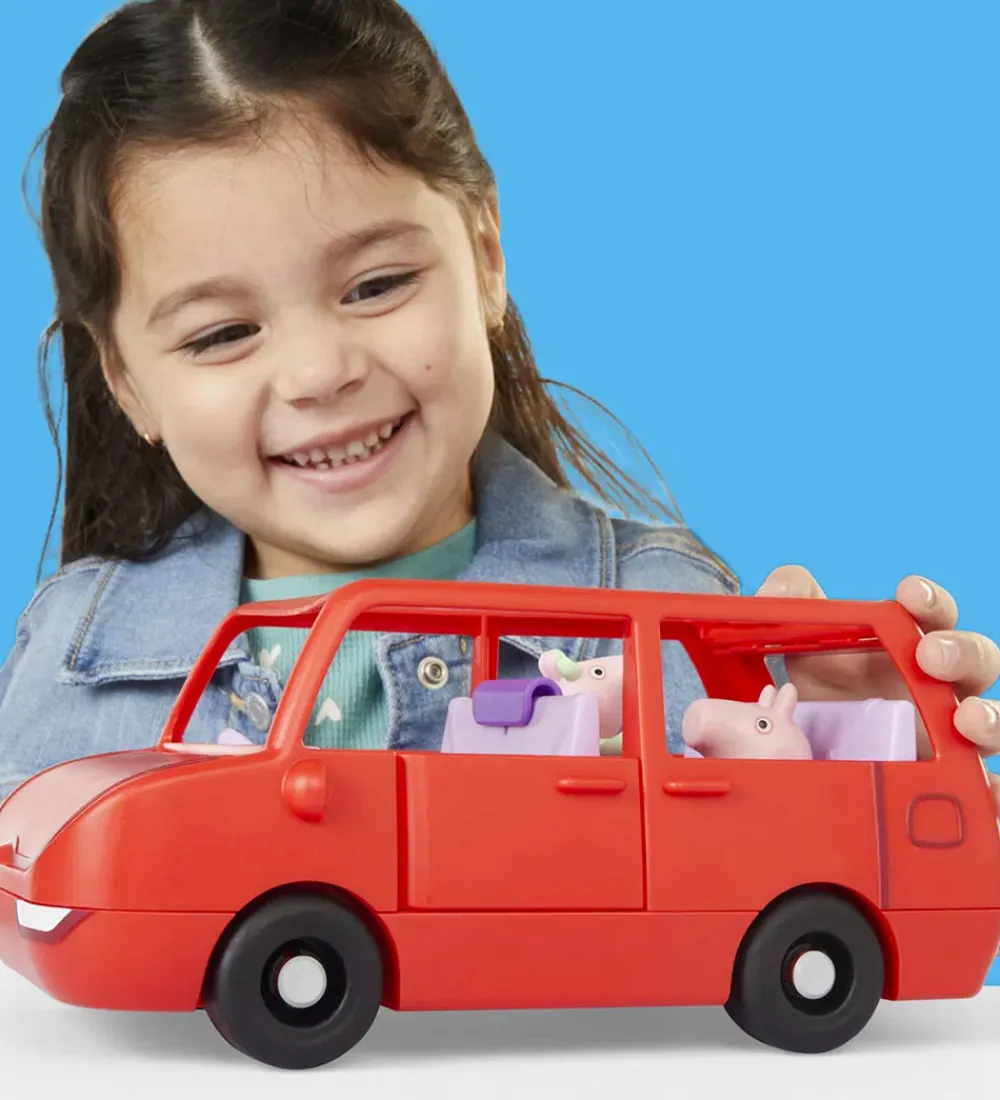 Gurli Gris Figurer|Biler, Tog Og Køretøjer>Legetøj - 5 Dele - Peppa's Big Family Car