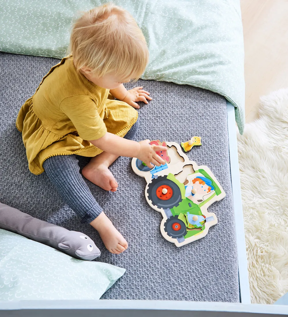 HABA Puslespil>Puslespil - 6 Brikker - Træ - Traktor