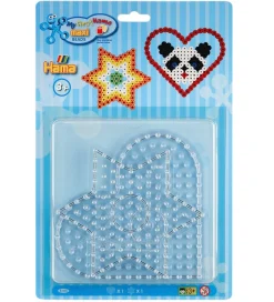 Hama Perler>Maxi Perleplader - 2 stk. - Stjerne/Hjerte