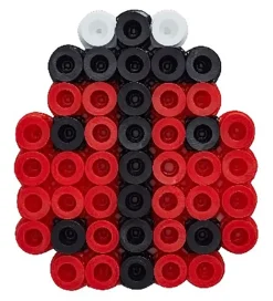 Hama Perler>Maxi Perler - 400 Perler stk. - Firkant & Hjerte