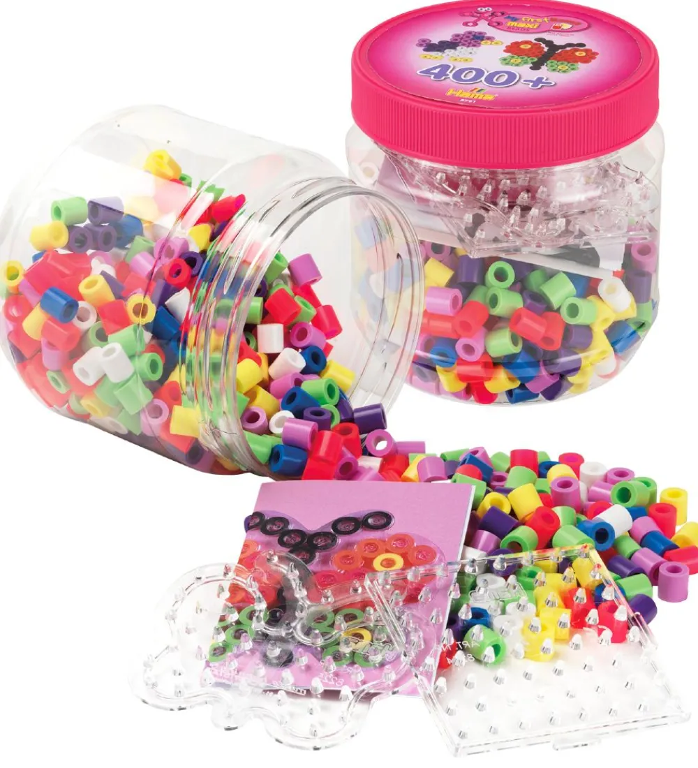 Hama Perler>Maxi perler m. Perleplader - 400 stk. - Multifarvet