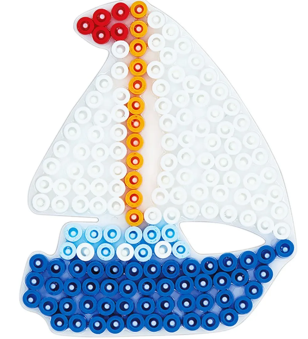 Hama Perler>Midi Perleplade - Sejlbåd