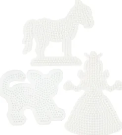 Hama Perler>Midi Perleplader - 3 stk - Kat/Hest/Prinsesse