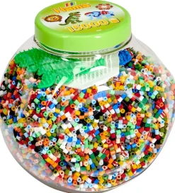 Hama Perler>Midi Perler - 15.000 stk. + 3 Plader - Multifarvet