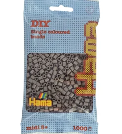 Hama Perler|Kreativ Leg>Midi Perler - 1000 stk. - 117 Gråbrun