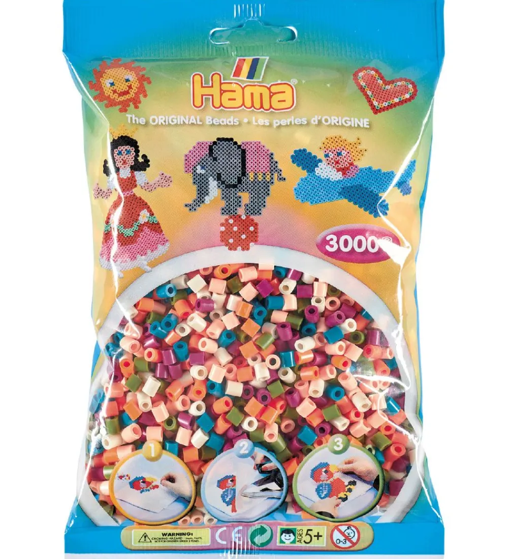 Hama Perler>Midi Perler - 3000 stk. - 58 Mix