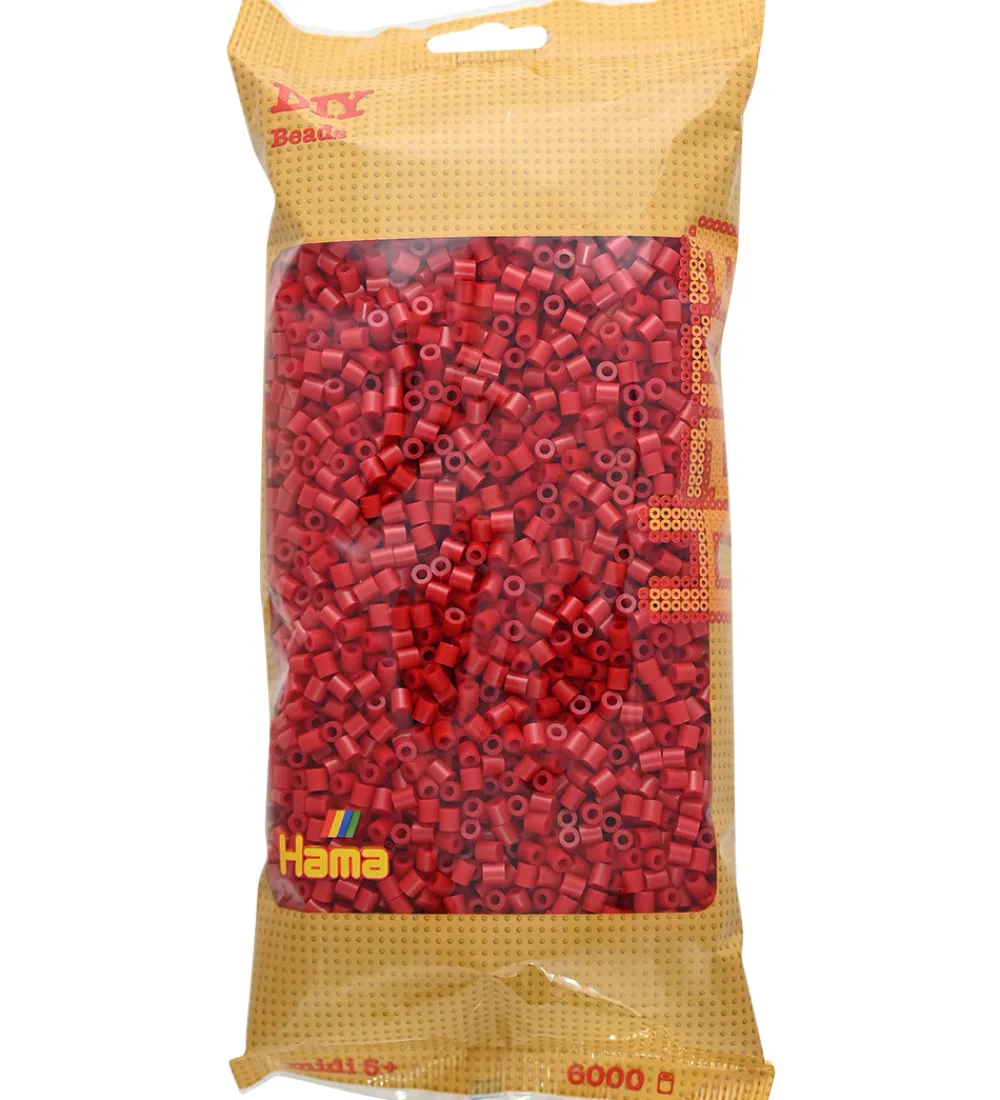 Hama Perler|Halloween>Midi Perler - 6000 stk. - 114 Kirsebærrød