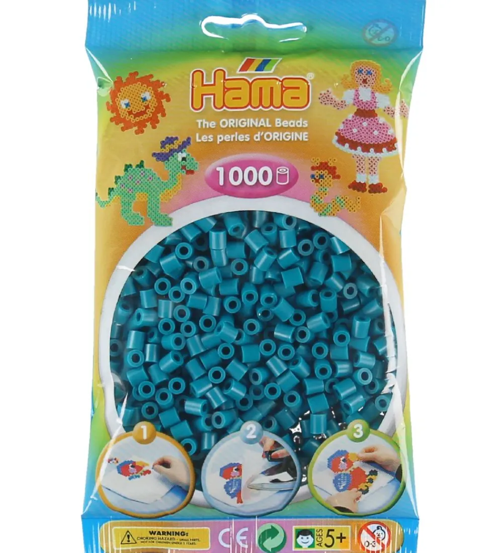 Hama Perler>Midi Perler - 1000 stk. - 83 Petrol